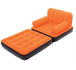 کاناپه بادی تختخواب شو 1 نفره نارنجی